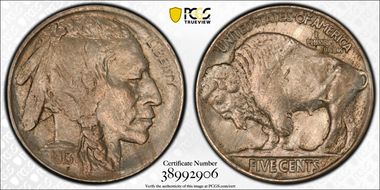 1913-D 5C Type 2 MS62