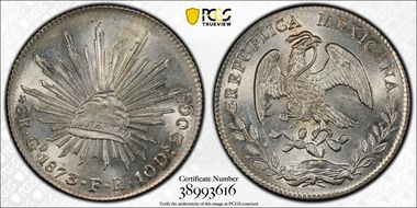 1873-Go FR 8 R Go53 MS64