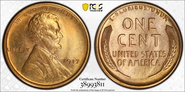 1917-S 1C MS66RD