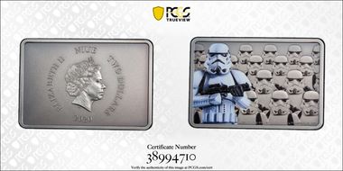 2020 $2 Star Wars Stormtrooper Guards of the Empire Colorized MS69