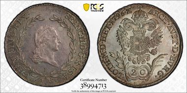 1796-B 20 Kr AU58
