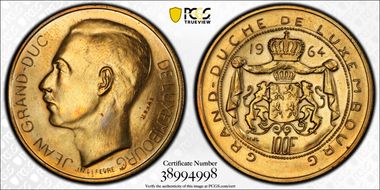 1964 100 Fr KM-E74 Essai Bronze SP63