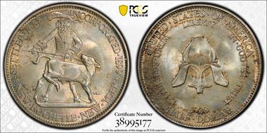 1938 50C New Rochelle MS66