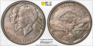 1939 50C Arkansas MS66+