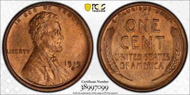 1919-S 1C MS65RD
