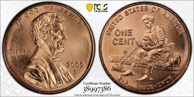 2009-D 1C Lincoln-Formative Years Satin Finish SP69RD