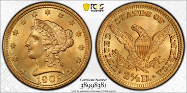 1902 $2.50 MS67+