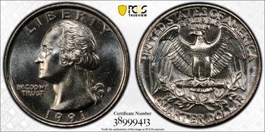 1991-P 25C MS66