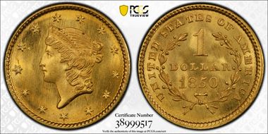 1850 G$1 MS68