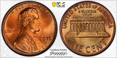 1970-D 1C MS67+ RD