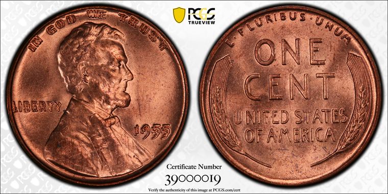Cert 39000019 - Coin Image