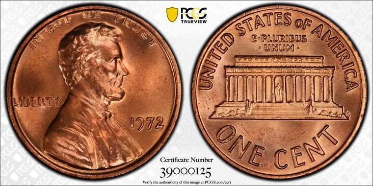 Cert 39000125 - Coin Image