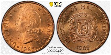 1969 1C F.A.O. MS64RD