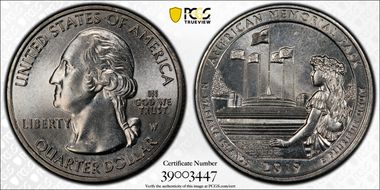 2019-W 25C American Memorial NP MS66
