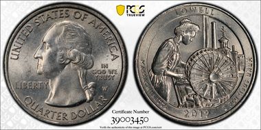 2019-W 25C Lowell NP MS63