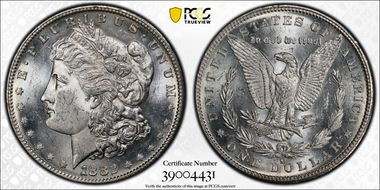 1882-S $1 MS62