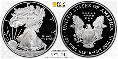 2006-W $1 Silver Eagle PR70DCAM