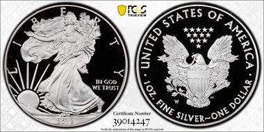 2013-W $1 Silver Eagle PR69DCAM