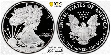 2014-W $1 Silver Eagle PR69DCAM