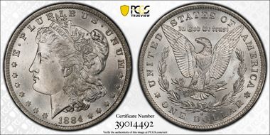 1884-O $1 MS66