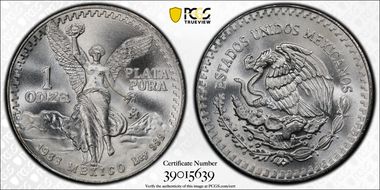 1983-Mo Onza Libertad Ag MS67