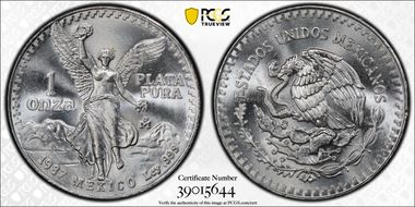 1987-Mo Onza Libertad Ag - DDO MS67