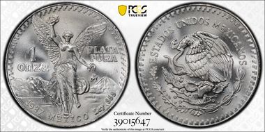 1987-Mo Onza Libertad Ag - DDO MS67