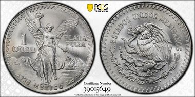 1988-Mo Onza Libertad Ag MS67