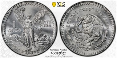 1990-Mo Onza Libertad Ag MS69