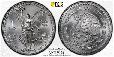 1994-Mo Onza Libertad Ag MS68