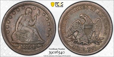 1854 25C VF30