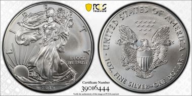 2019 $1 Silver Eagle MS69