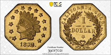 1873/2 G$1 BG-1121 MS63PL