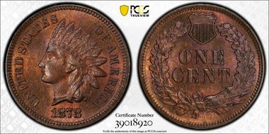 1878 1C MS64RB