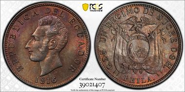 1916-Phila Decimo MS63