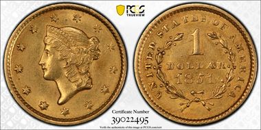 1851 G$1 MS62
