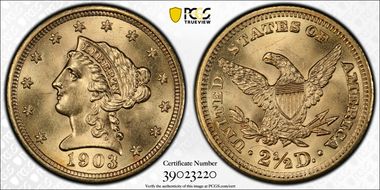 1903 $2.50 MS64