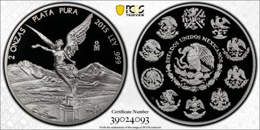 2015-Mo 2 Onza Libertad Ag PR69DCAM
