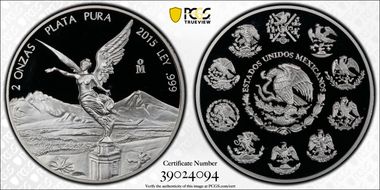 2015-Mo 2 Onza Libertad Ag PR69DCAM