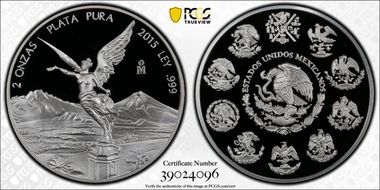 2015-Mo 2 Onza Libertad Ag PR69DCAM