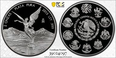 2015-Mo 2 Onza Libertad Ag PR70DCAM