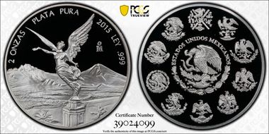 2015-Mo 2 Onza Libertad Ag PR69DCAM