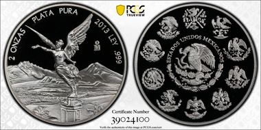 2013-Mo 2 Onza Libertad Ag PR69DCAM