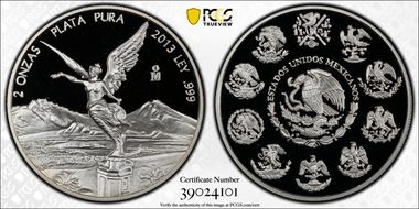 2013-Mo 2 Onza Libertad Ag PR69DCAM