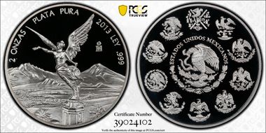 2013-Mo 2 Onza Libertad Ag PR69DCAM