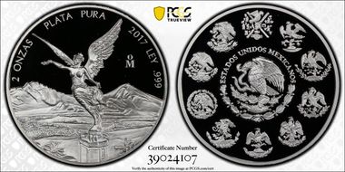 2017-Mo 2 Onza Libertad Ag PR69DCAM