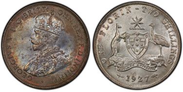 1927(m) Florin MS63