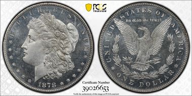 1878 7/8TF $1 Strong VAM 41 7/7 MS65PL