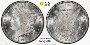 1879-S $1 MS67+