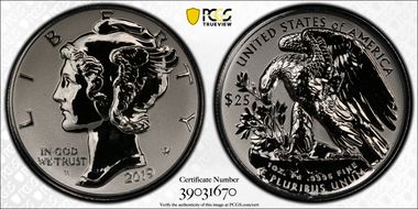 2019-W $25 Palladium, Reverse Proof PR69